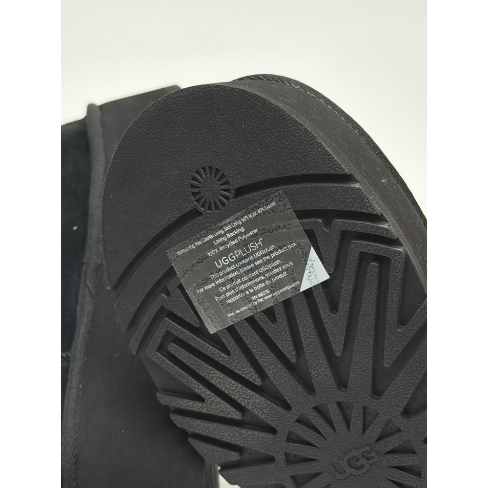 UGG Classic Dipper Platform Boots Black Suede Neoprene 1168170 Womens 6 NWOB - Picture 11 of 12